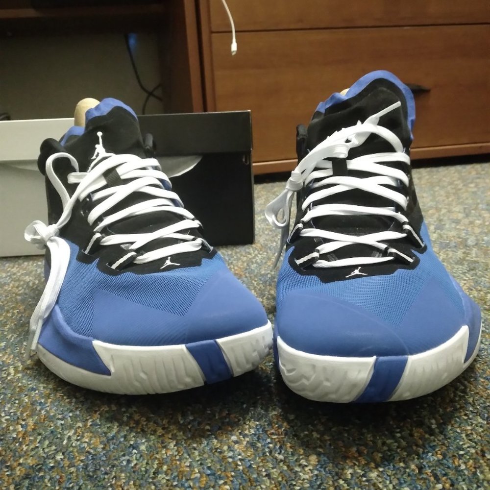 New Zions Blue and Black mens basketball shoes